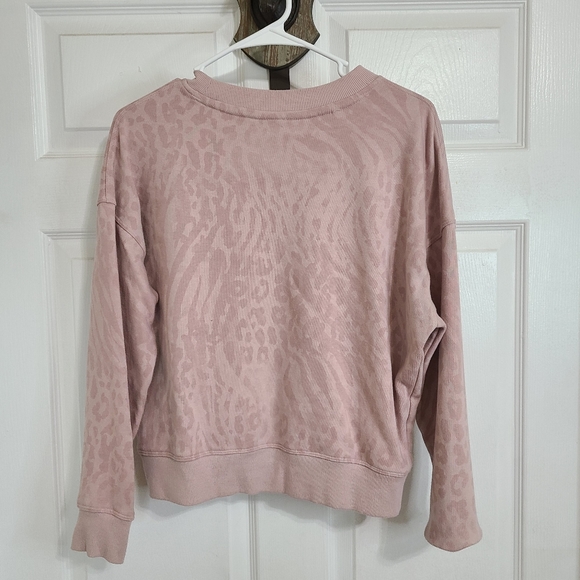 Calvin Klein Woman's Pink Long Sleeve Crewneck Sweatshirt, Size: Small - Picture 8 of 14